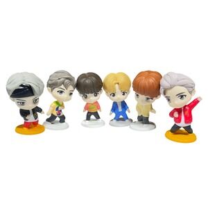 McDonald's BTS TinyTAN Figures OS Multicolor K-Pop Collectible 6pc Set